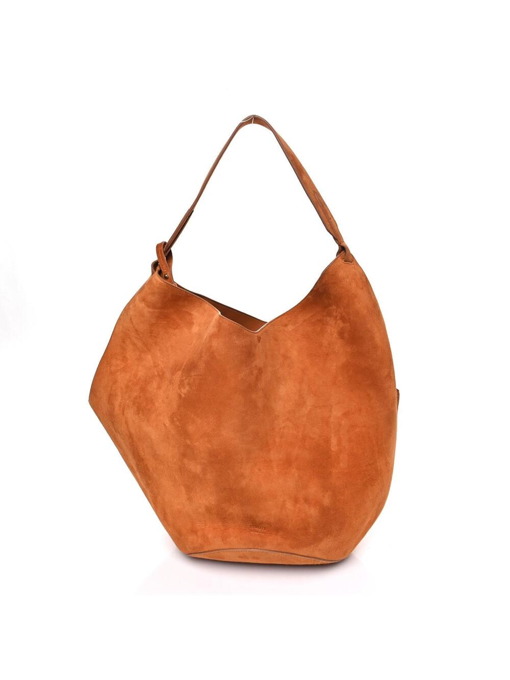 Khaite Suede Calfskin Medium Lotus Tote #317402K13B